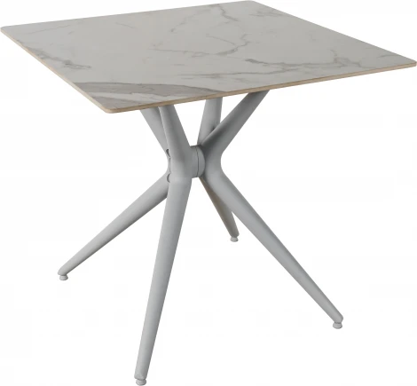 Стол обеденный JET CERAMIC квадратный 80*80 (Термопластичный полимер, Серый) RF Grigio Statuario 80x80