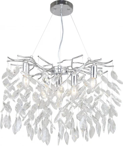 Подвесная люстра Stilfort Ramo 2180/09/06P (220V, хрусталь, на тросе, листья, ветки)