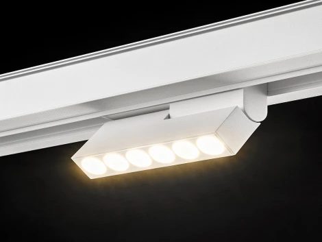 Трековый светильник светодиодный, магнитный, белый, 6Вт, 48V IP20 3000К Lumker SY-LINK SY-LINK-FL-WH-6-WW