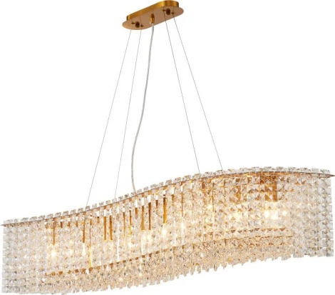 Подвесная люстра хрустальная Stilfort Delone 2179/05/10PL (220V, на тросе)