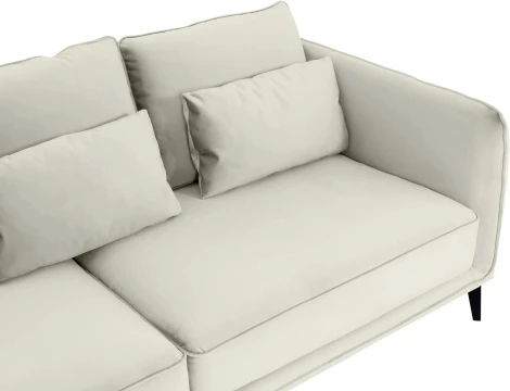 Диван Amsterdam трехместный ОГОГО (арт.342340), (Ткань/Белый)