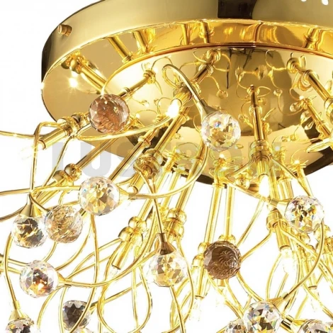 Потолочная люстра N-Light 62184 06 2184 0383 20 gold, white crystal ASFOUR