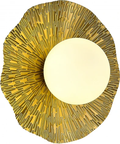 Настенный светильник Evoluce Lorea SLE1196-301-01 Латунь/Белый G9 1*5W 4000K