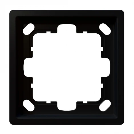 Рамка на 1 пост (черный матовый) Jasmart FD FD1001PBM