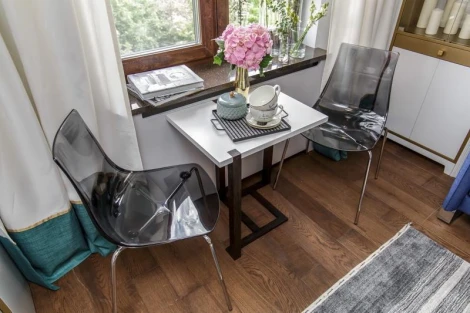 Стул Led AR Connubia пластиковый Аквамариновый прозрачный (P296 pc)