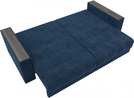 Диван прямой с декором Лига-049 НПБ Лига Диванов (Велюр) арт.128396