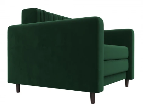 Кресло Лига-070 (ЛДСП,Брус,Фанера/Дерево/Велюр/Зеленый) Лига Диванов 132558