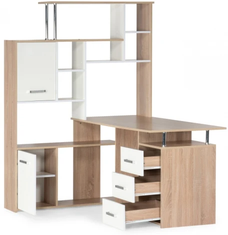 Компьютерный стол Woodville КС15 левый дуб сонома 328695