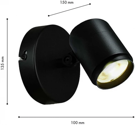 Настенный уличный светильник Favourite Securitas 4638-1W (LED, 220V, круглые, IP65)