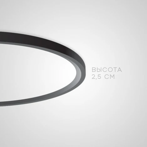 Потолочный светильник круглый Extraslim D50 Black Imperiumloft Extraslim001 (212740-26) (LED, 220V, круглые)