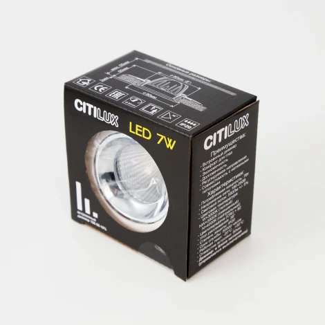 Встраиваемый точечный светильник Citilux Альфа CLD001NW4 (LED, 220V, круглые)
