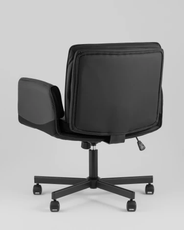 Кресло офисное TopChairs Foldo с откидными подлокотниками черное TopChairs УТ000042107