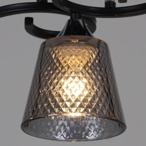 Потолочная люстра на штанге Reluce 06089-0.3-03 BK+CR (220V)