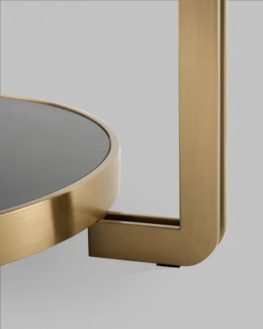 Журнальный столик Калисто 90*90 см светлая и темная керамика Stool Group арт.УТ000041502