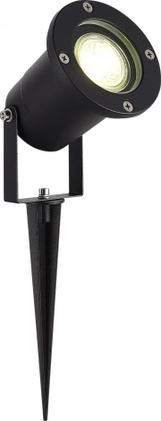 Светильник уличный наземный ST Luce Yardo SL9014.425.01 черный/прозрачный GU10 1*50W (220V, IP65)