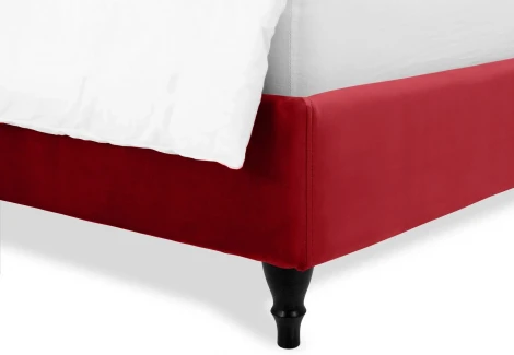 Кровать Queen II Agata L ОГОГО (арт.574740), (Ткань/Бордовый)