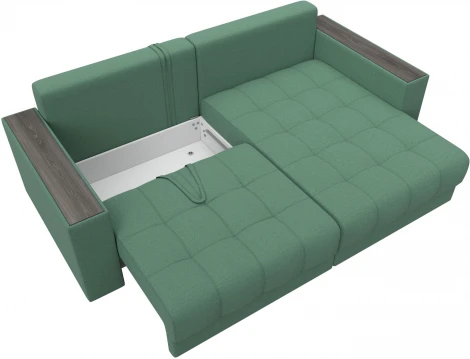 Диван угловой с декором Лига-049 НПБ Лига Диванов (Рогожка) арт.128454