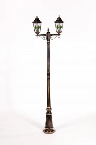 Наземный фонарь Oasis Light PETERSBURG lead GLASS 79809lgA Gb