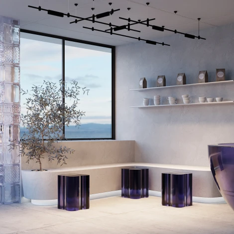 Трековый светильник магнитный Downlight 24V 12W Maytoni Points TR150-1-12W4K-M-B (LED)