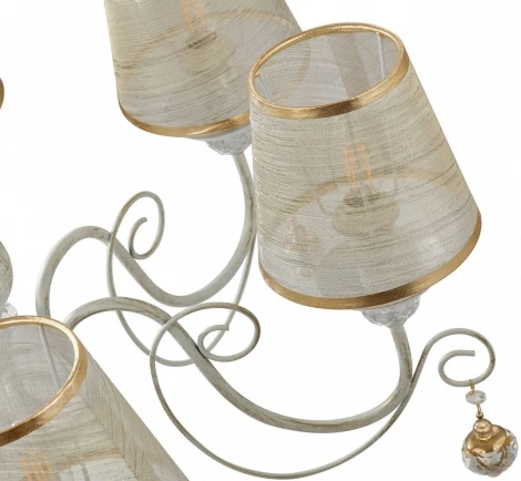 Подвесная люстра Arte Milano AM347620 347620/8 WT+G (220V, подвески, на цепи)