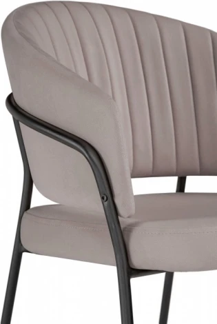 Стул на металлокаркасе Лео (Лео латте brandy light 4 / черный) Woodville арт.592482