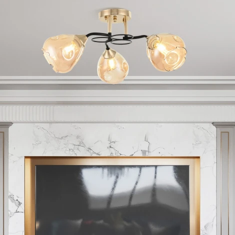 Потолочная люстра на штанге Arte Milano AMALFI 324106/3 FG+BK (220V)