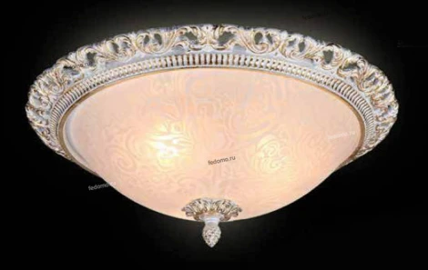 Люстра потолочная Natali Kovaltseva Gisele, 3 лампы, белый с золотом