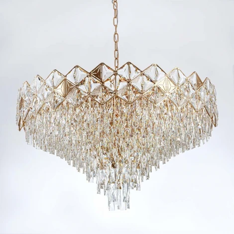Подвесная люстра хрустальная Modelux MODELUX ML.7555.25 GD