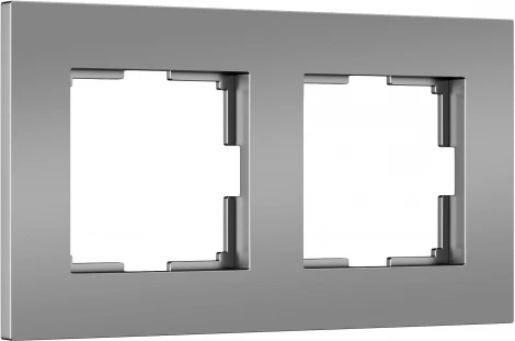 Рамка на 2 поста (серебро софт) Werkel W0022965 (a062813)