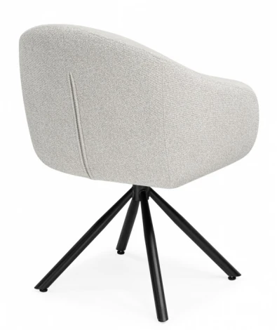 Обеденный стул Woodville Бартон (Металл, Ткань/Черный) арт.621838