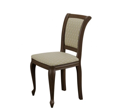 Стул, Орех тёмный, ткань Призма 37/1 Аврора Кабриоль 102173