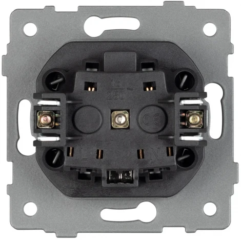 Механизм электрической розетки SCT-MEU1-PL-GR-V (250V, 16A) (Arlight) 049816