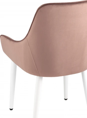 Стул Диана велюр пыльно-розовый ножки белые 4 шт Stool Group (арт.УТ000037409)