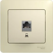 Розетка встраиваемая Ethernet RJ-45 (бежевый) Systeme Electric Glossa GSL000281K