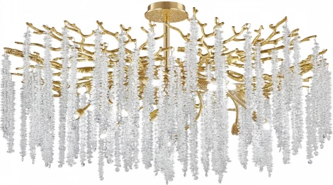 Потолочная люстра хрустальная на штанге Arte Milano Milano-1 23111.1000.14.E14.A GD (220V)