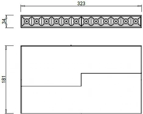 Трековый светильник магнитный Downlight Donolux DL18786 DL18786/12M Black (LED, 24V)