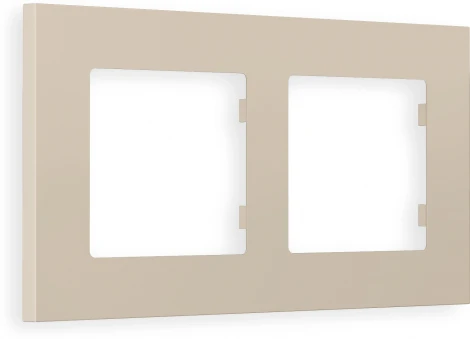 Рамка Ambrella Volt ALFA Qubi (Серо-бежевый матовый) 2-ая AF250362