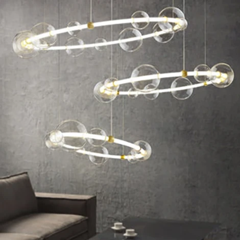 Подвесная люстра Sessa Ring D107 ImperiumLoft Sessa-Ring01 (195006-23) (LED, 220V, на тросе)