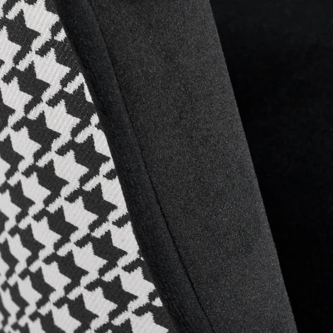 Стул Bradex Home полубарный Leo черный с жаккардом, с поворотным механизмом (RF 0270)