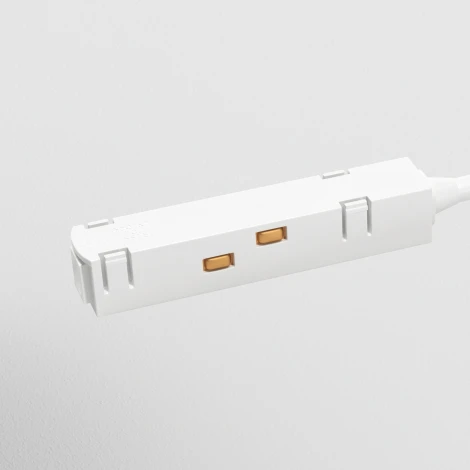 Коннектор питания угловой Gravity белый (магнитный) Maytoni Technical TRA004CPC-22W (48V)