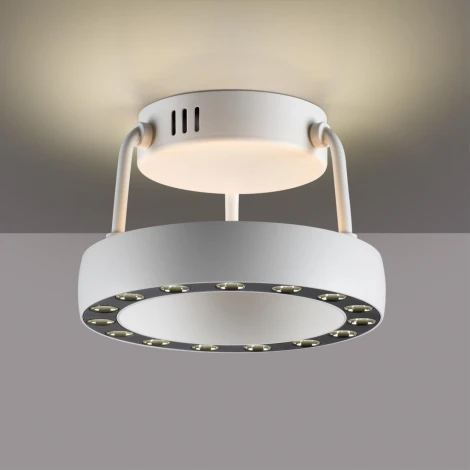 Светильник подвесной светодиодный Novotech Turn 359397 LED 12W вниз/5W вверх 220V 1360Лм 3000K (кольцо)