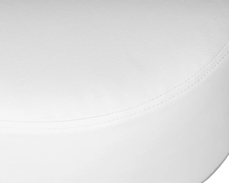 Пуф DOBRIN DANNY (белый PU) 2050-LM DANNY, цвет сиденья белый, основания хром