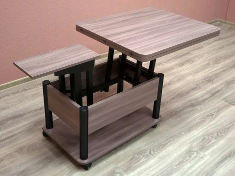 Стол-трансформер ГЗМИ Дебют 3, Тёмный шимо/Ножки чёрные