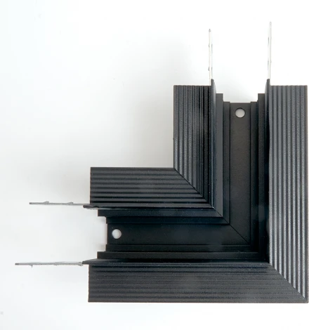 Соединитель угловой для низковольтного встраиваемого шинопровода, черный Feron LD2004 41980