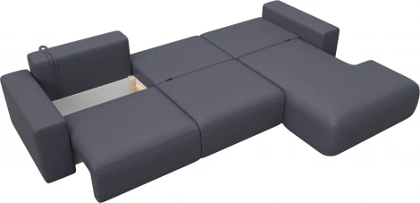 Диван угловой Лига-036 НПБ Классик Лонг правый угол Лига Диванов (Экокожа) арт.127793