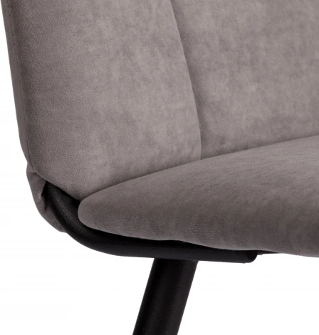 Стул обеденный Asti Tetchair (Флок/Серый,Черный) арт.24807