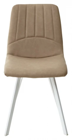 Стул ASHTON RU-18 темно-бежевый винтаж/ белый каркас