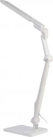 Офисная настольная лампа светодиодная на струбцине с регулировкой цветовой температуры и яркости ЭРА NLED-497-12W-W (220V, сенсорный выключатель)