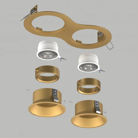 Встраиваемый светильник под LED модуль/ламп МR16 Lightstar Domino D6230303GMOD