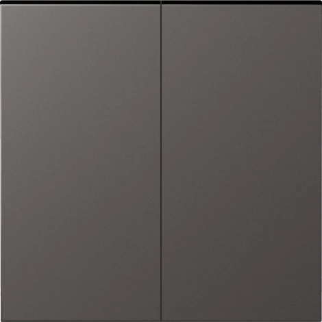 Клавиша для перекрёстного переключателя 2-я, матовый титан Donel S08 DS29945